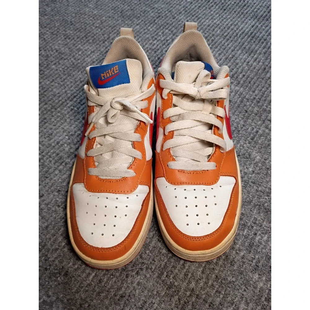 Nike Court Borough Low 2 GS Sneakers Hot Curry Colorway BQ5448-119 Size 7Y